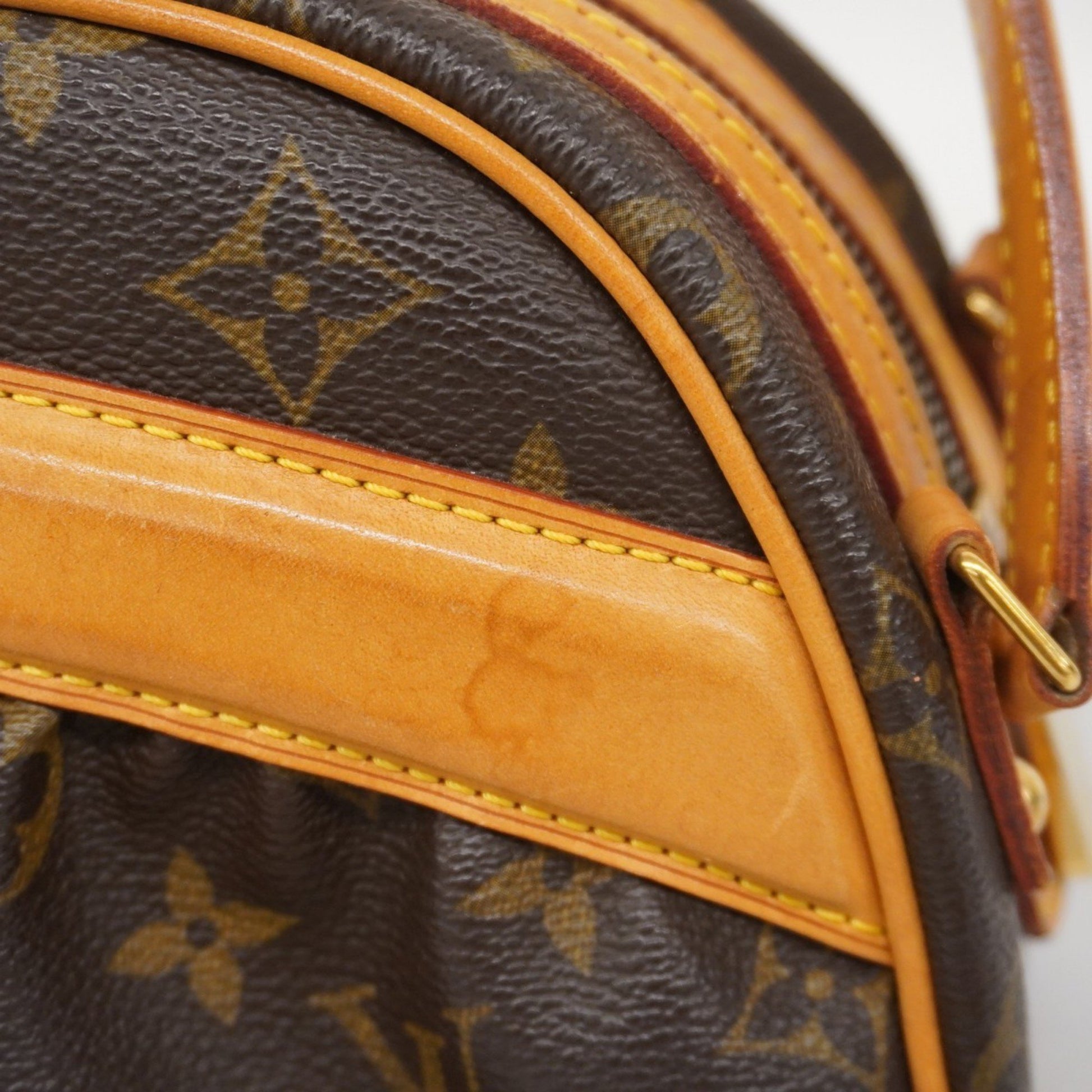 Louis Vuitton Clara, Brown, Canvas, handbag