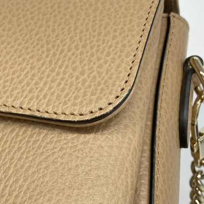 Gucci Interlocking G, Brown, Leather, handbag