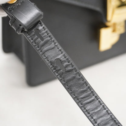 Gucci Sylvie, Black, Leather, handbag