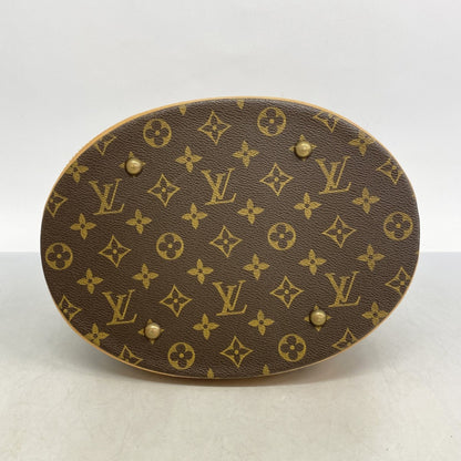Louis Vuitton Bucket GM, Brown, Canvas, tote