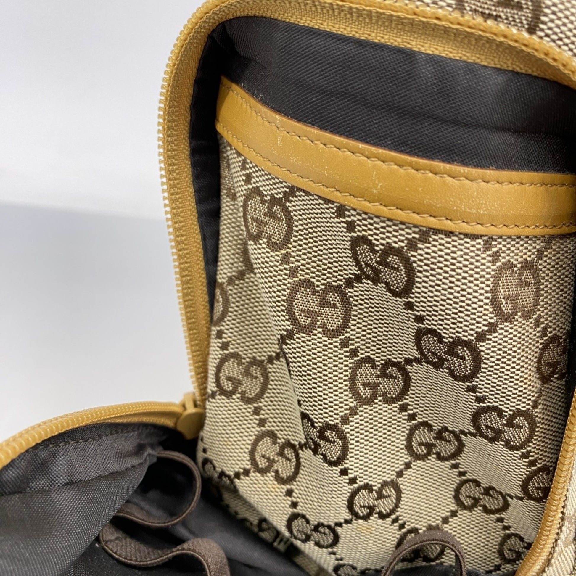 Gucci GG canvas, Beige, Canvas, backpack
