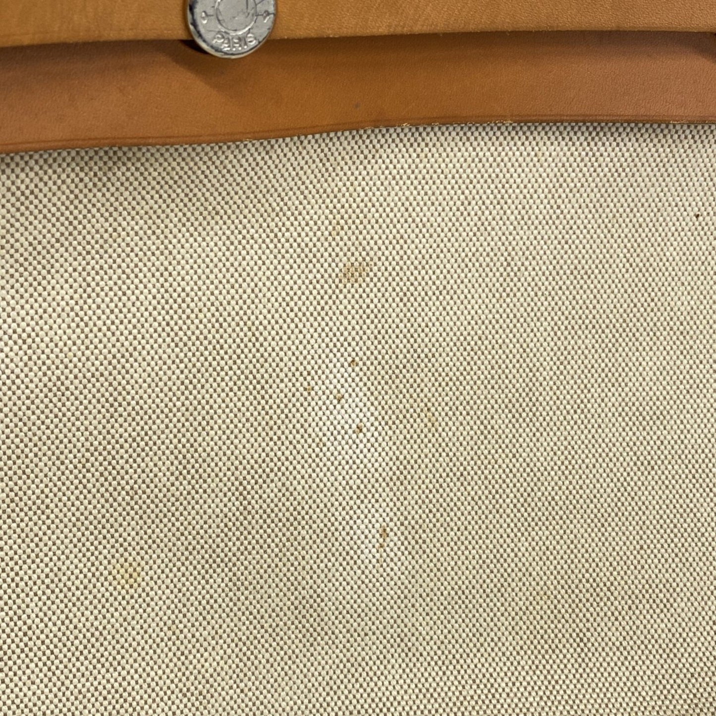 Hermès Herbag, Beige, Canvas, tote