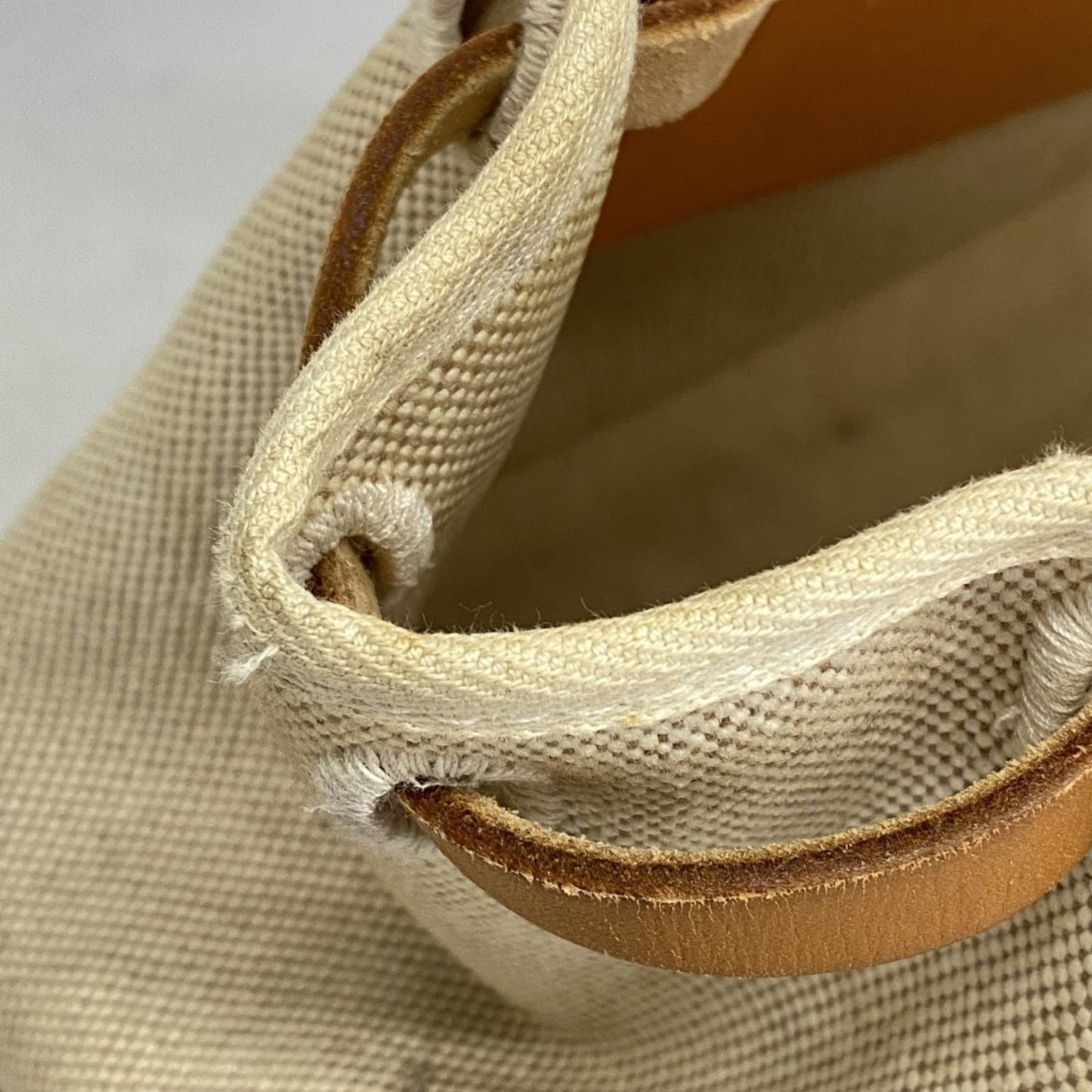 Hermès Herbag, Beige, Canvas, tote