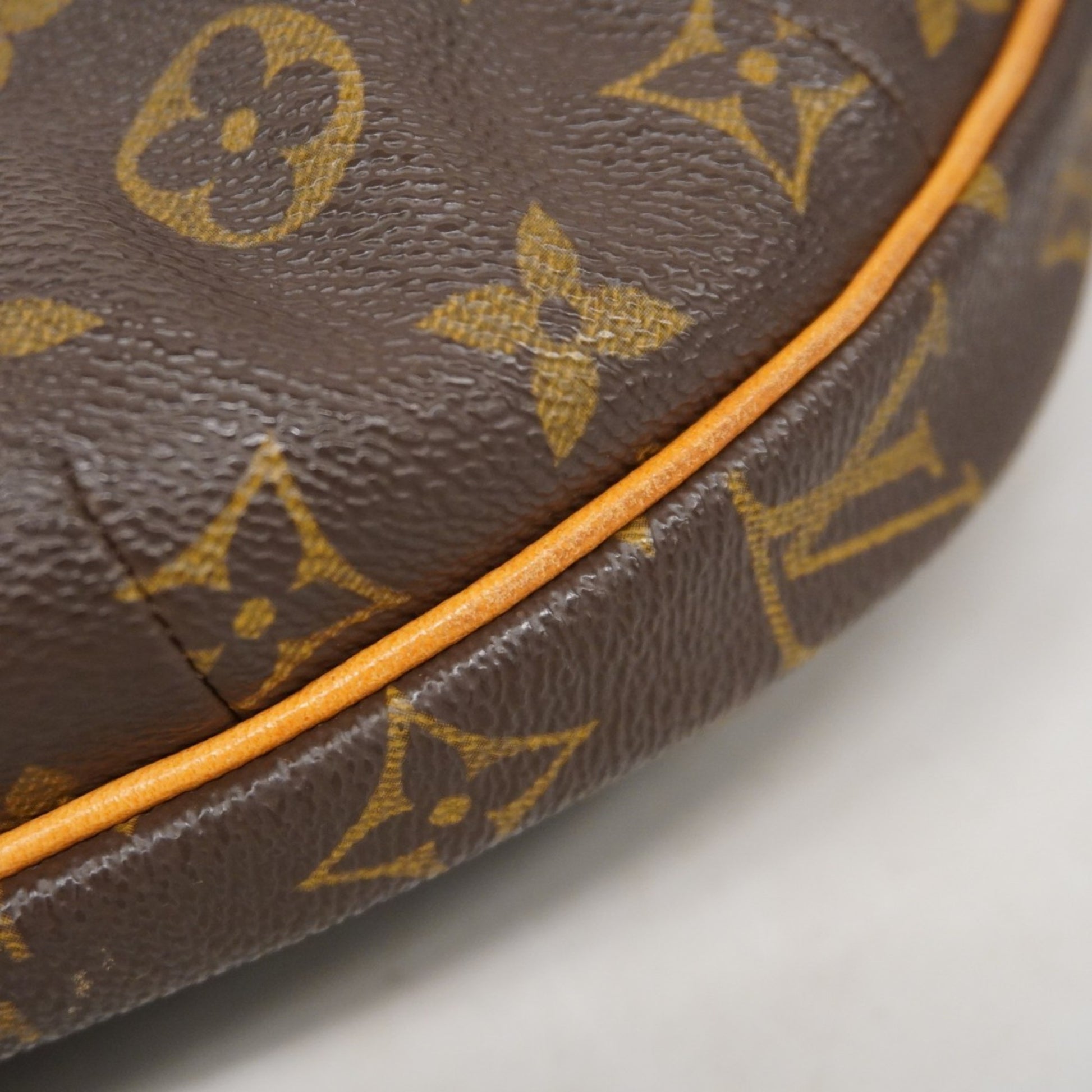 Louis Vuitton Croissant, Brown, Canvas, shoulder