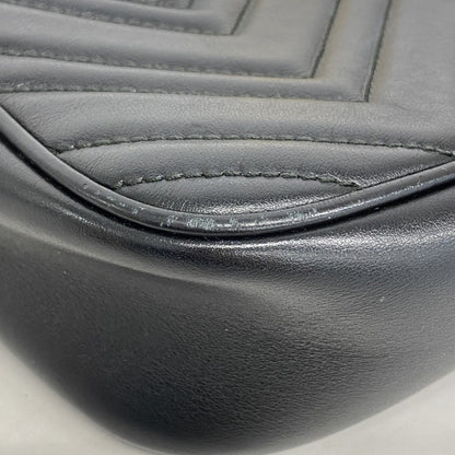 Gucci Marmont, Black, Leather, shoulder