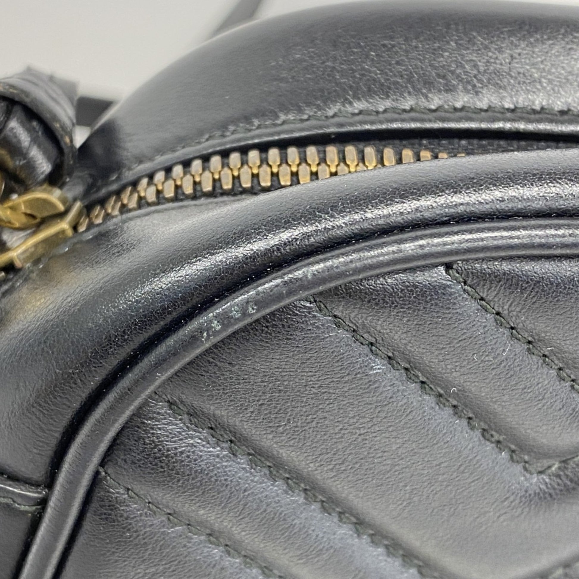 Gucci Marmont, Black, Leather, shoulder