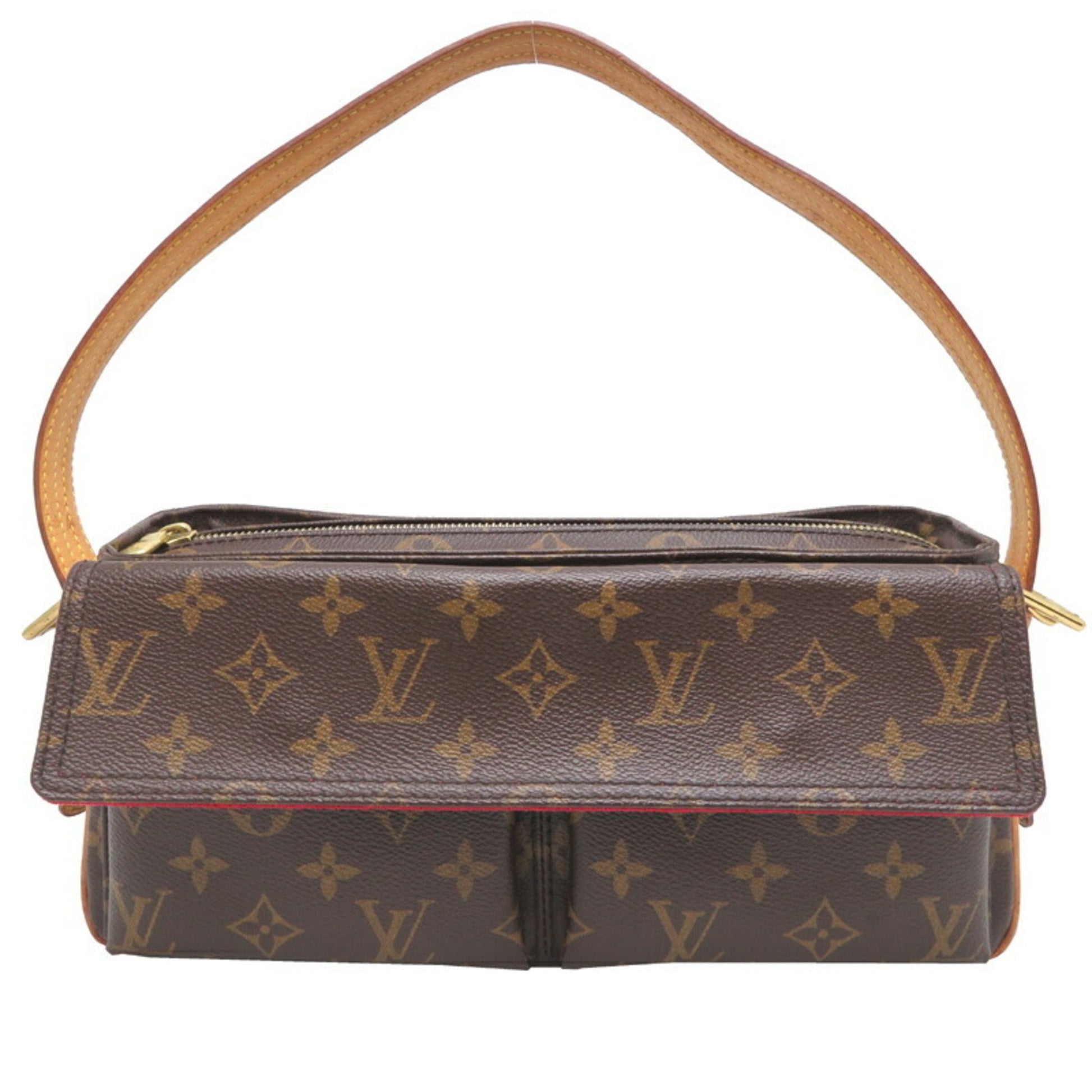 Louis Vuitton Viva Cité, Brown, Canvas, shoulder