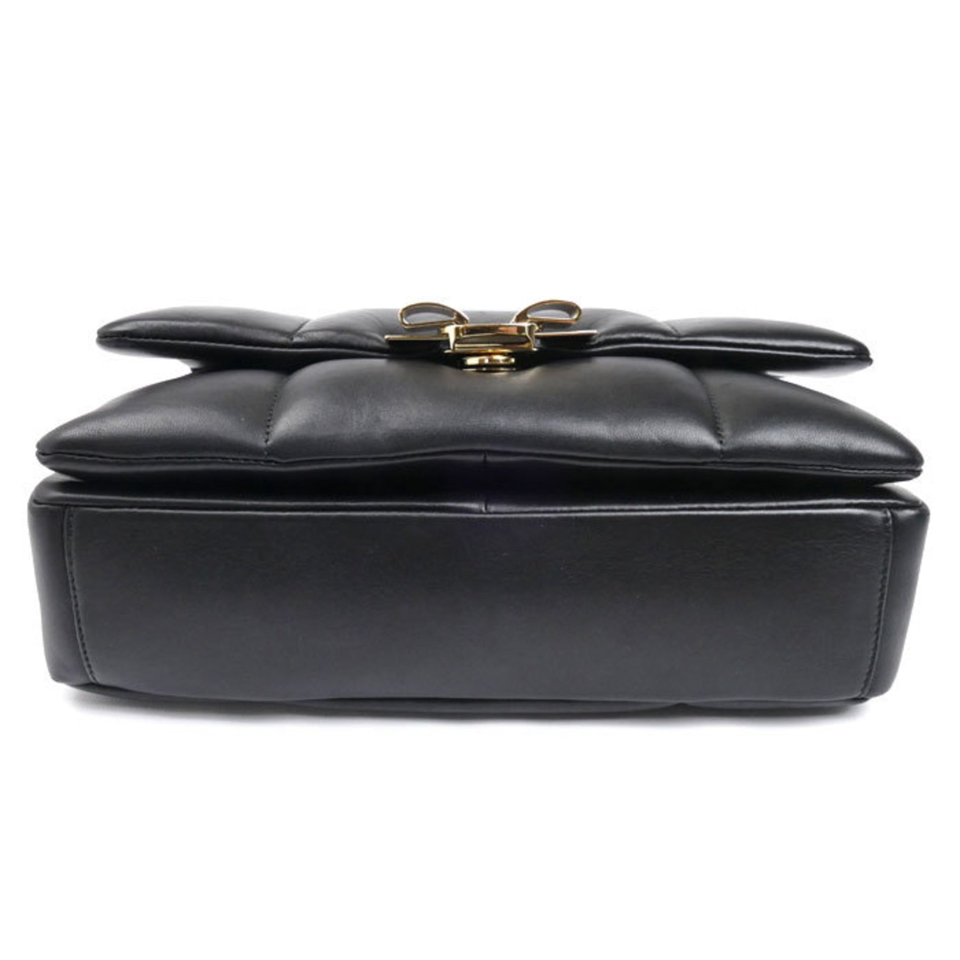 Salvatore Ferragamo Vara, Black, Leather, shoulder