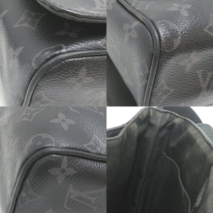 Louis Vuitton District, Black, Canvas, shoulder