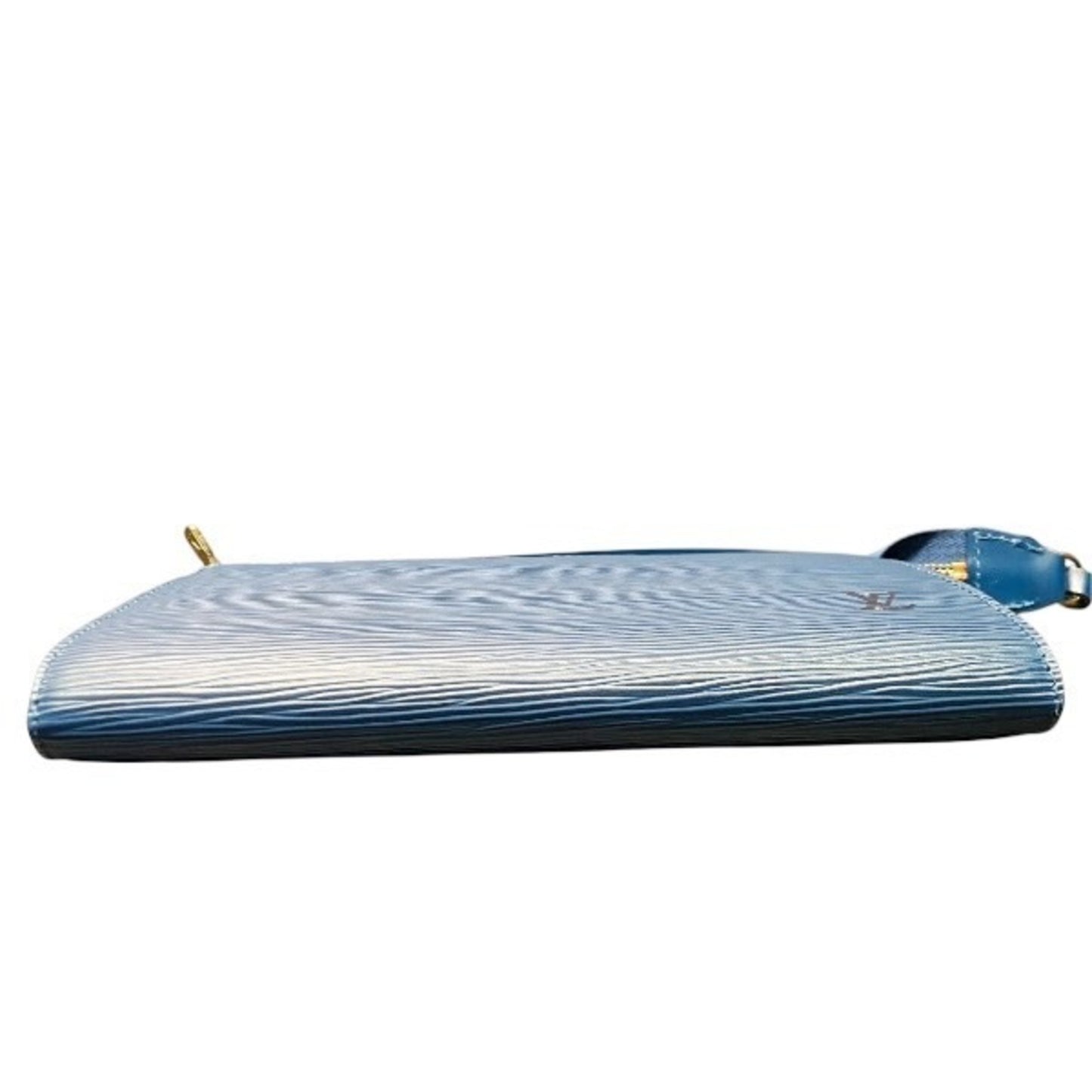 Louis Vuitton Pochette Accessoire, Blue, Leather, clutch