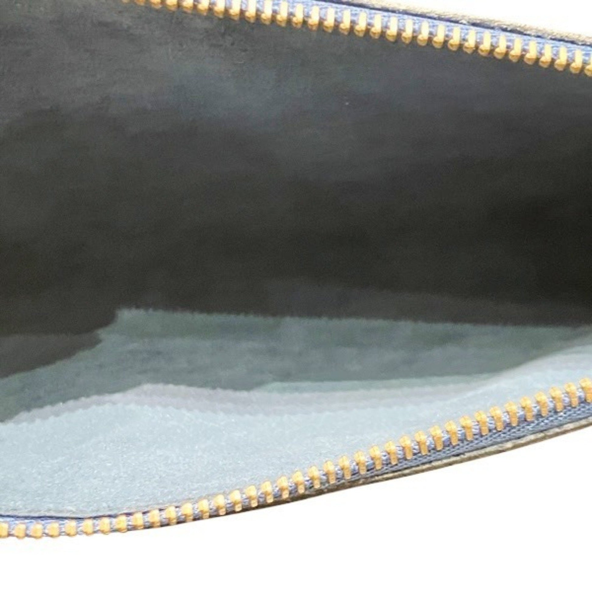 Louis Vuitton Pochette Accessoire, Blue, Leather, clutch