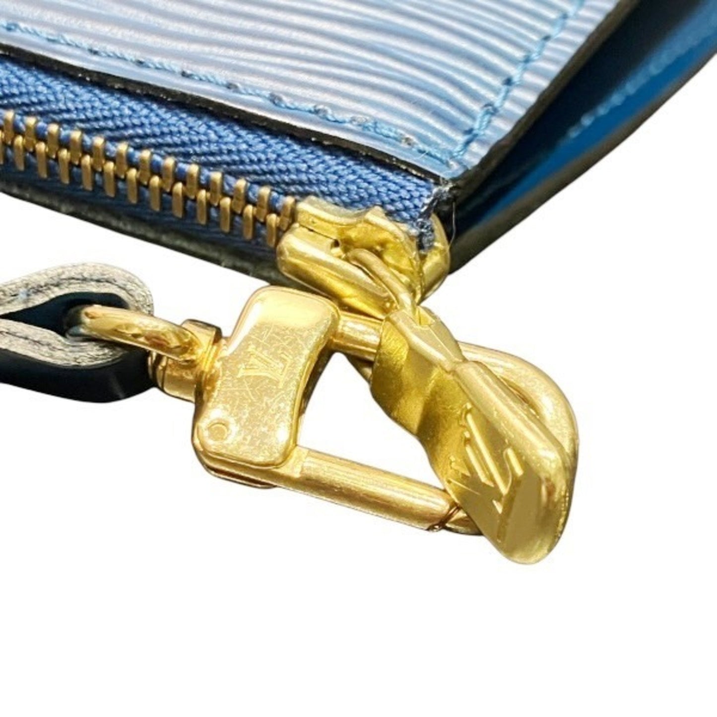 Louis Vuitton Pochette Accessoire, Blue, Leather, clutch