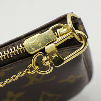 Louis Vuitton Mini Pochette Accessoires, Brown, Canvas, clutch