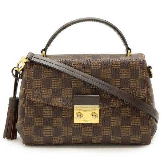 Louis Vuitton Croisette, Brown, Canvas, handbag