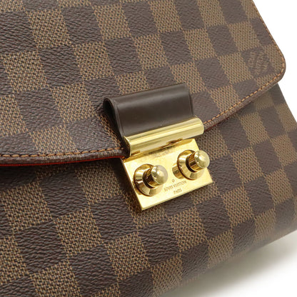 Louis Vuitton Croisette, Brown, Canvas, handbag