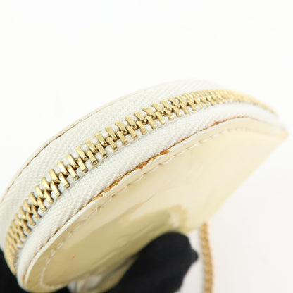 Louis Vuitton Heart Coin Purse Monogram Vernis, Beige, Patent Leather, Clutch