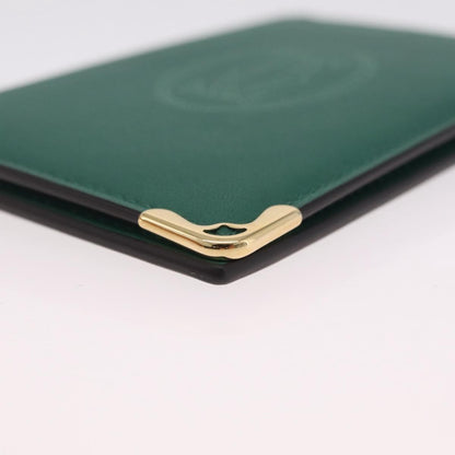 Cartier Coin Purse Must de Cartier Leather, Green, Leather, Wallet