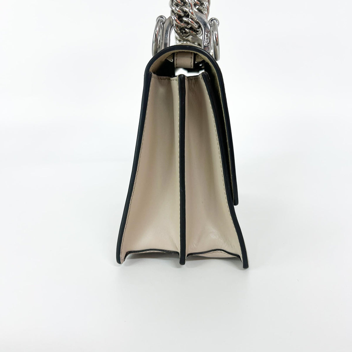 Fendi Kan I Leather, Ecru, Leather, Shoulder Bag