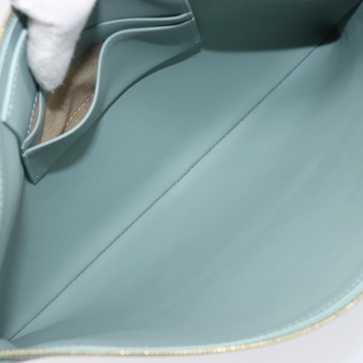 Celine Solo Leather, Green, Leather, Clutch