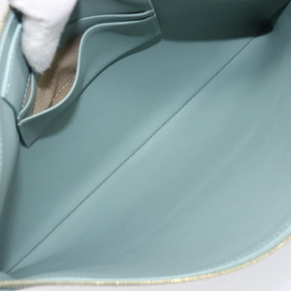 Celine Solo Leather, Green, Leather, Clutch