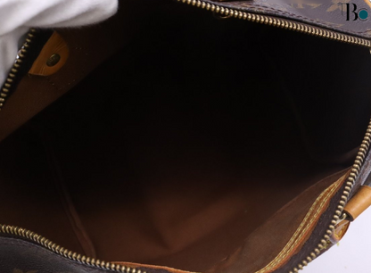 Louis Vuitton Speedy Handbag Monogram Canvas, BROWN, CANVAS, Handbag
