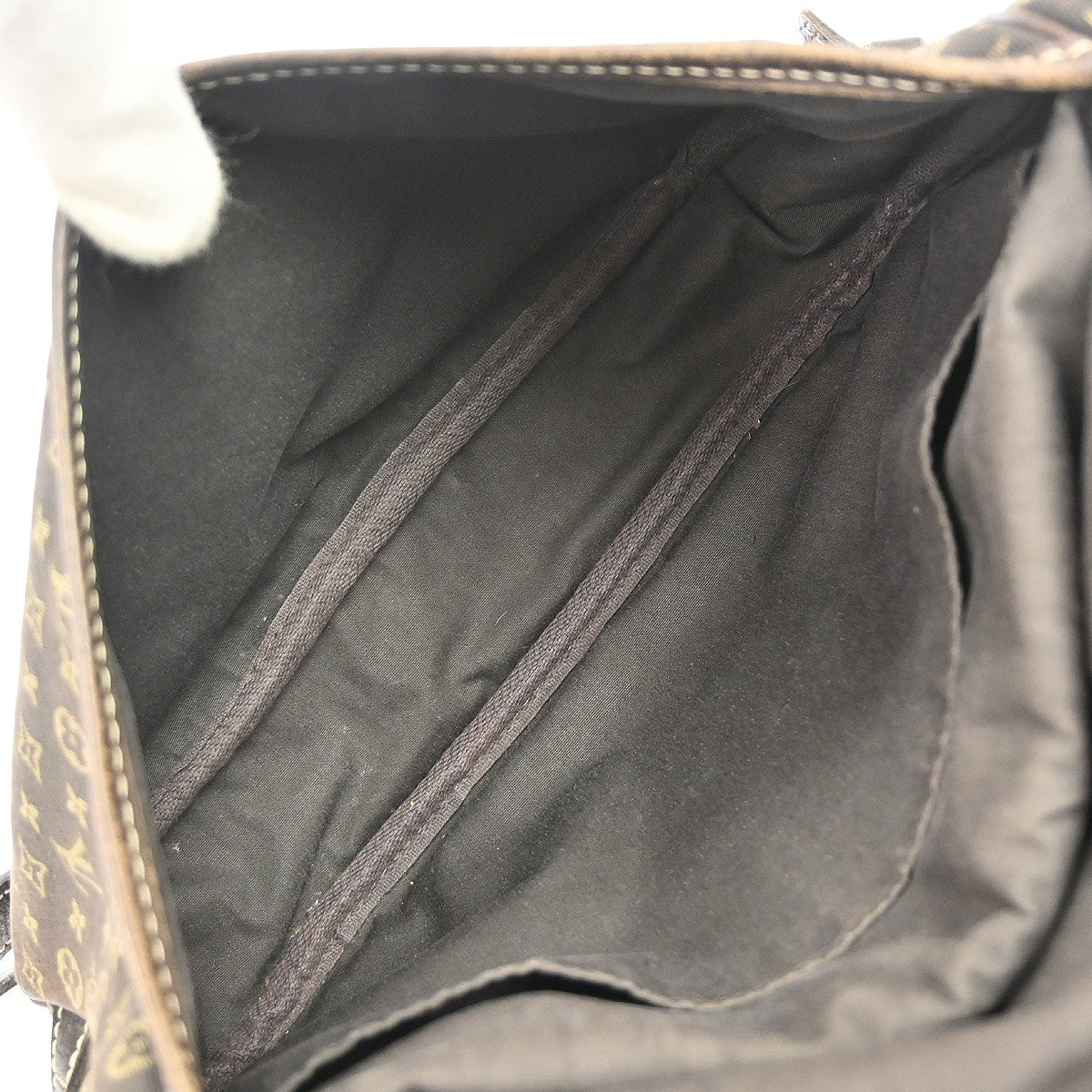Louis Vuitton Saumur Mini Lin, Brown, Canvas, Shoulder Bag