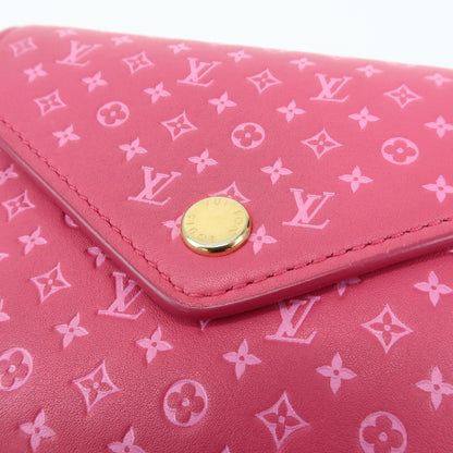 Louis Vuitton Victorine Nanogram Embossed Leather, Pink, Leather, Wallet