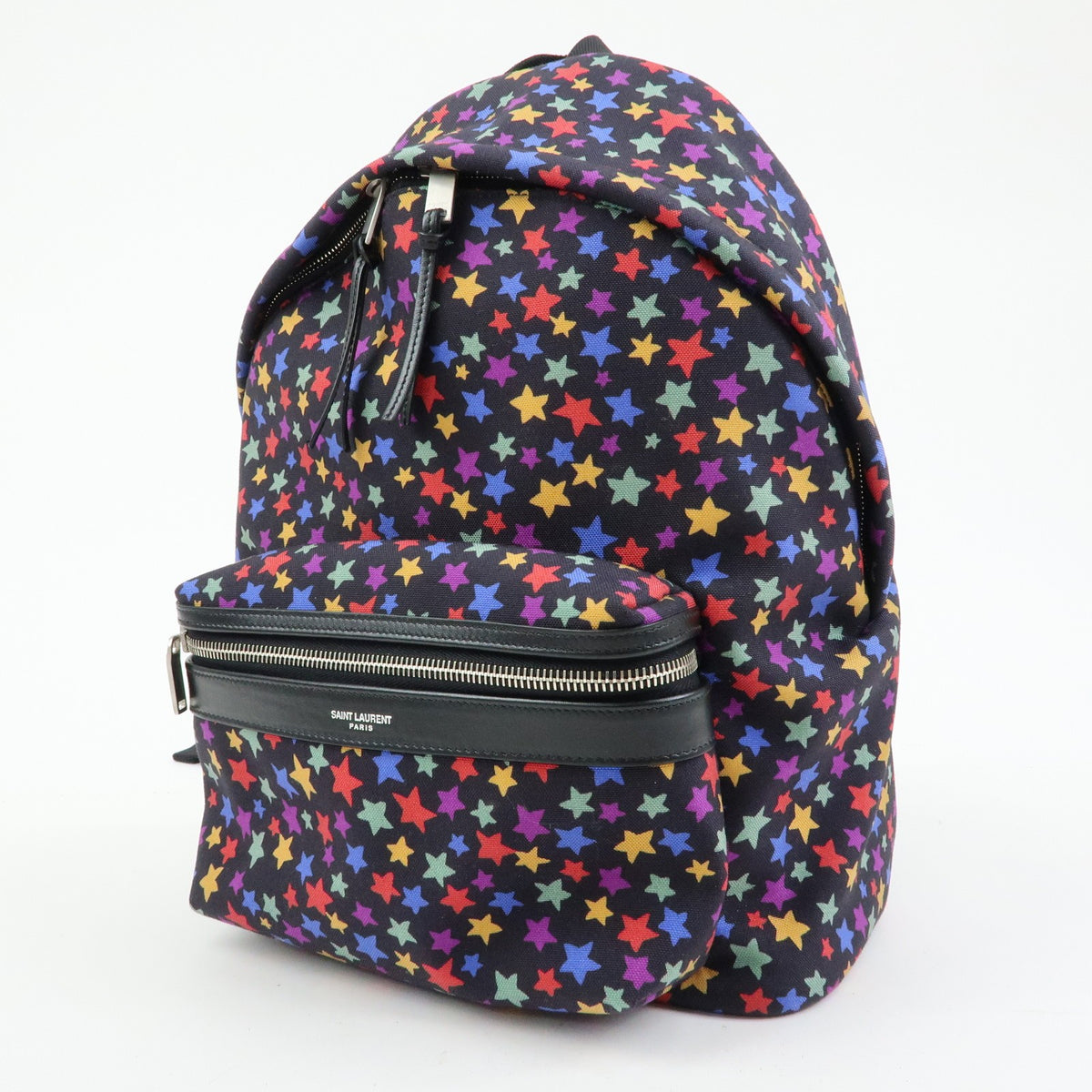Saint Laurent City Printed Corduroy, Multicolour, Canvas, Backpack