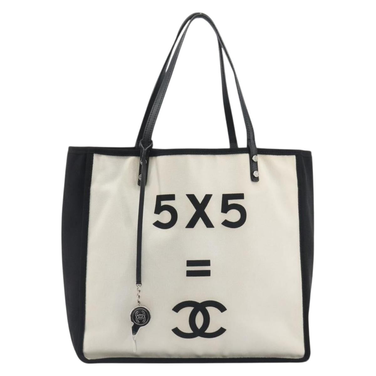 Chanel Let's Demonstrate Canvas, Beige, Canvas, Tote Bag