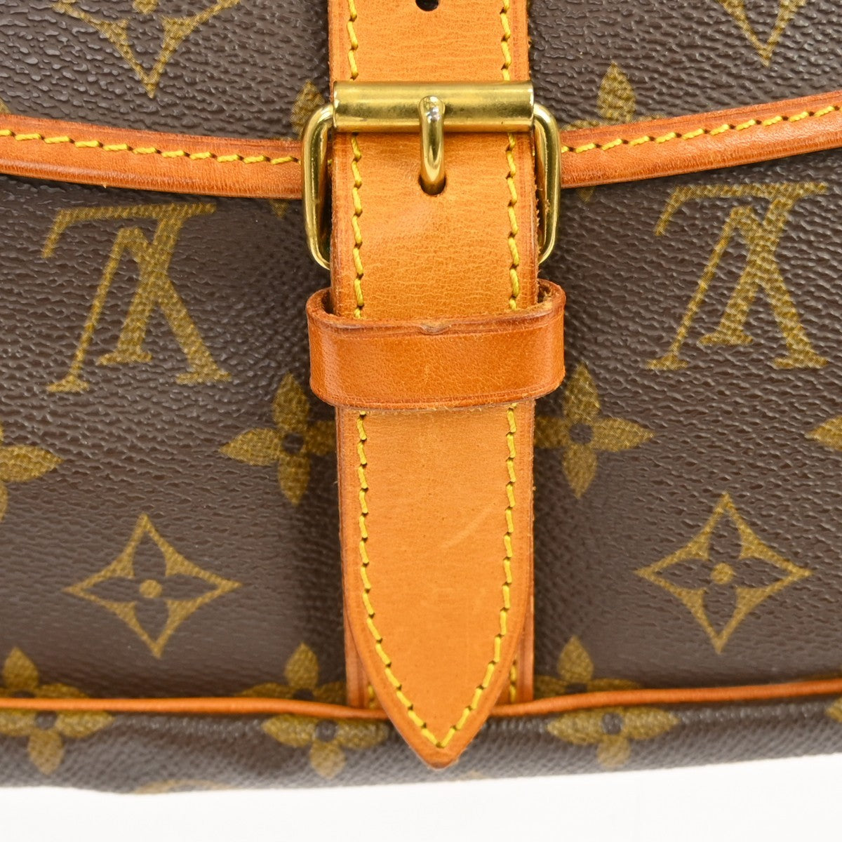 Louis Vuitton Saumur Monogram Canvas, Brown, Canvas, Shoulder Bag