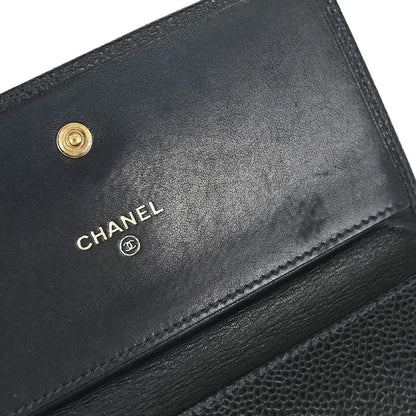 Chanel Timeless CC French Caviar, Black, Calfskin, Wallet