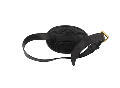 Gucci Marmont Bag Gucci Belt Bag Quilted, BLACK, LEATHER, Clutche & pouche
