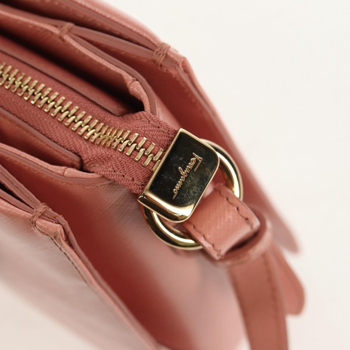 Salvatore Ferragamo Vala Leather, Pink, Leather, Handbag