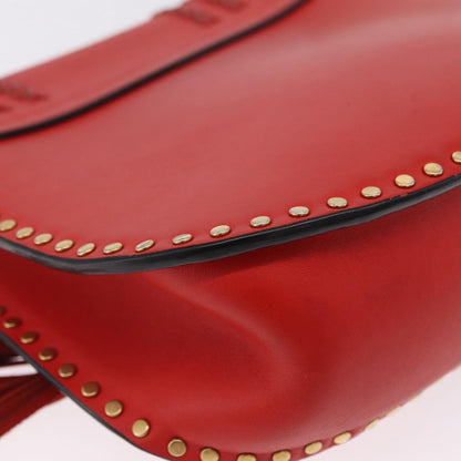 Chloe Hudson Whipstitch Leather, Red, Leather, Handbag
