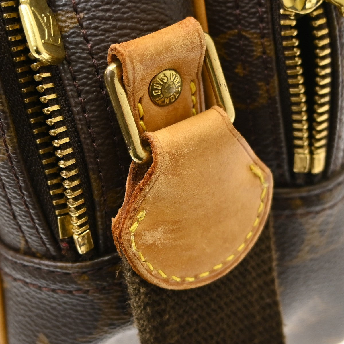 Louis Vuitton Reporter Monogram, Brown, Canvas, Shoulder Bag
