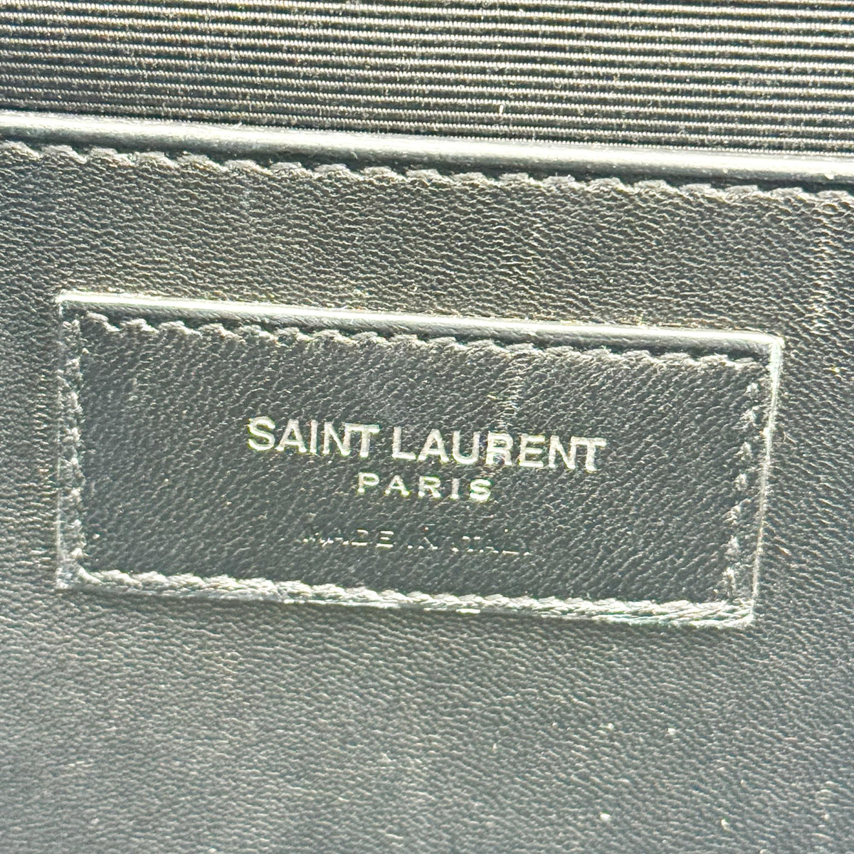 Saint Laurent Classic Monogram Leather, Black, Leather, Crossbody Bag