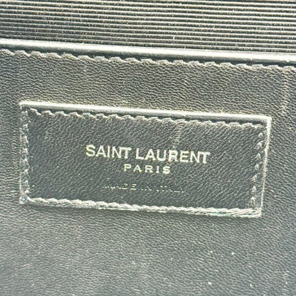 Saint Laurent Classic Monogram Leather, Black, Leather, Crossbody Bag