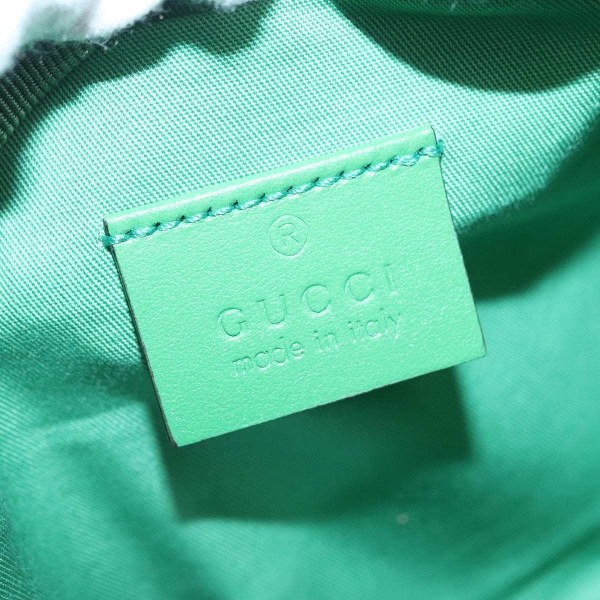Gucci Children's Belt GG Canvas, Green, Canvas, Handbag