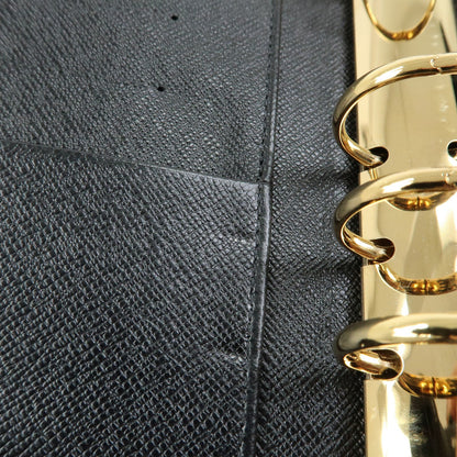Louis Vuitton Ring Agenda Cover Epi Leather, Black, Leather, Briefcase