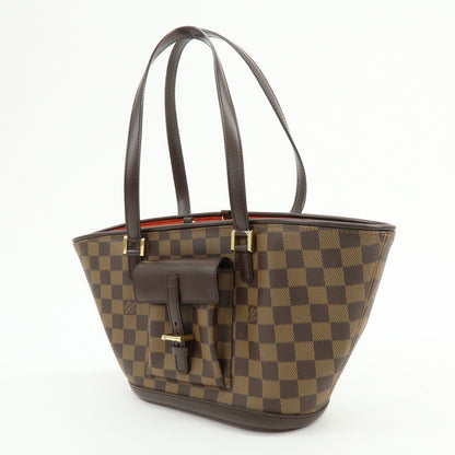 Louis Vuitton Manosque Damier, Brown, Canvas, Handbag