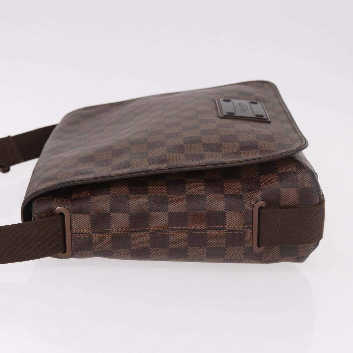 Louis Vuitton Brooklyn Damier Ebene, Brown, Canvas, Shoulder Bag