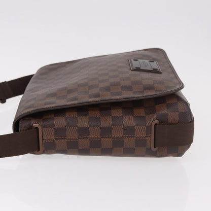 Louis Vuitton Brooklyn Damier Ebene, Brown, Canvas, Shoulder Bag