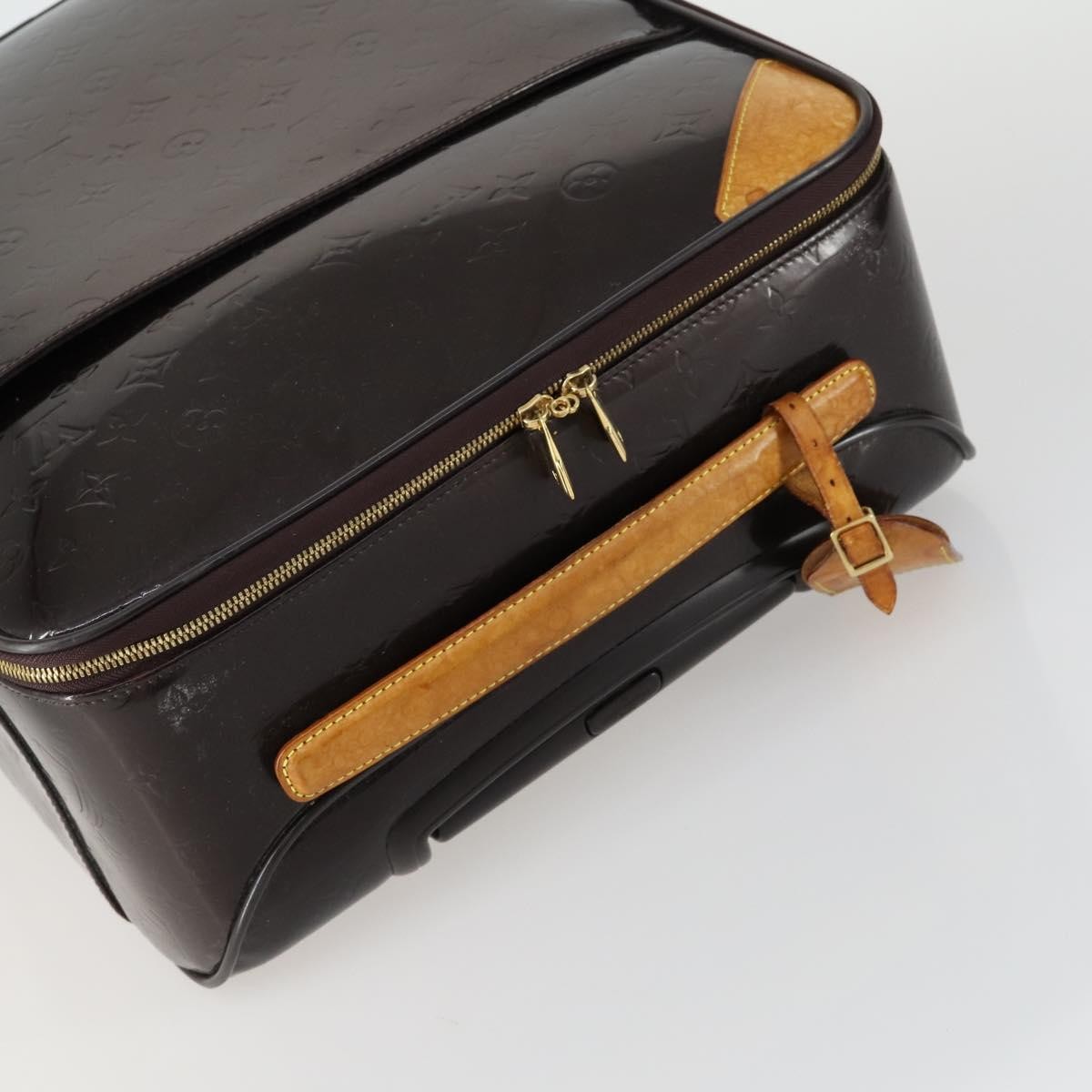 Louis Vuitton Pegase Luggage Monogram Vernis, Brown, Patent Leather, Travel Bag