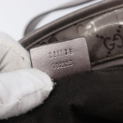 Gucci Tote GG Imprime, Silver, Canvas, Tote Bag