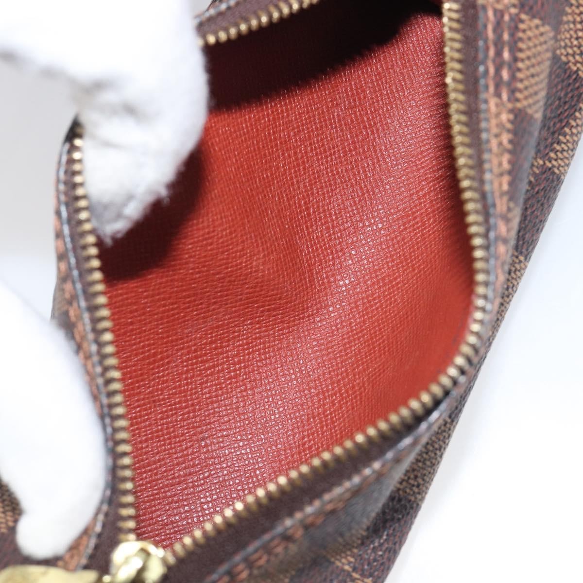 Louis Vuitton Papillon Pochette Damier, Brown, Canvas, Clutch