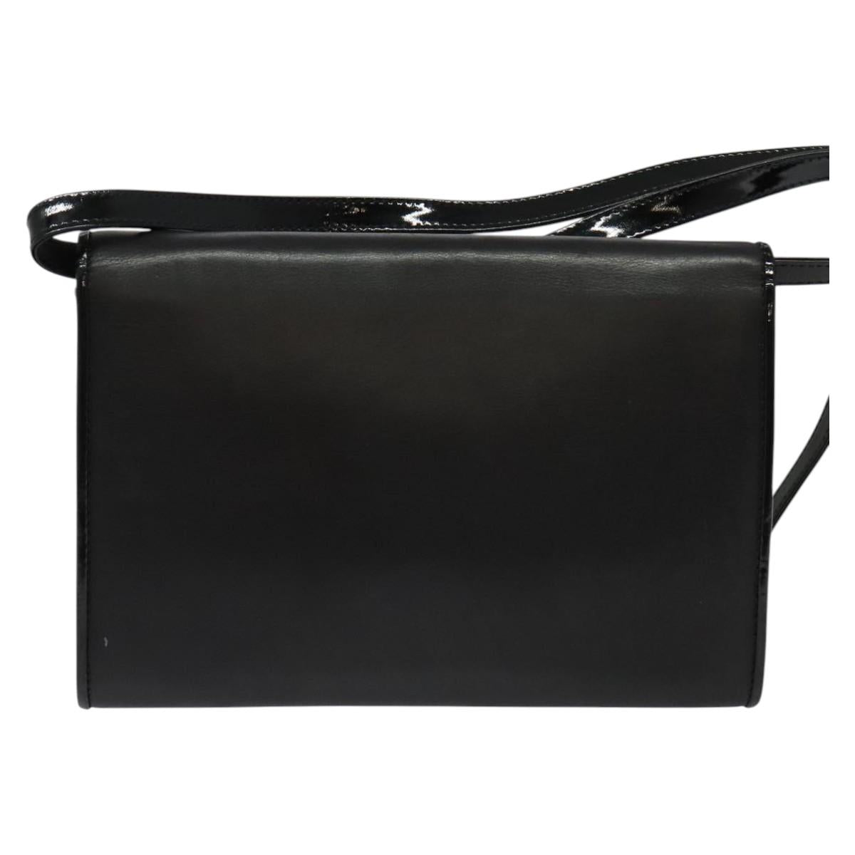 Fendi Envelope Clutch Leather, BLACK, LEATHER, Clutche & pouche