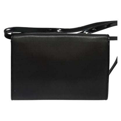 Fendi Envelope Clutch Leather, BLACK, LEATHER, Clutche & pouche