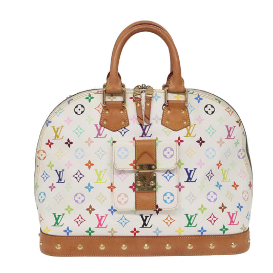 Louis Vuitton Alma, Multicolour, Canvas, handbag