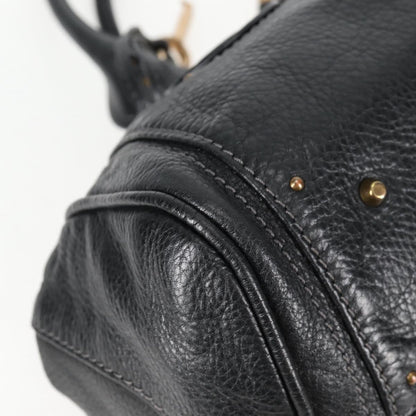 Chloé Paddington, Black, Leather, handbag