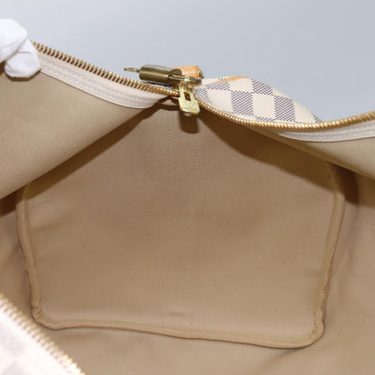 Louis Vuitton Keepall Bandoulière 55, White, Canvas, travel
